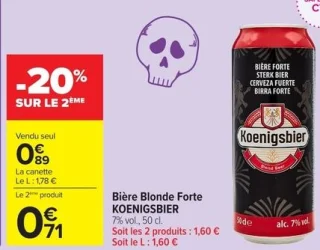 Bière Blonde Forte KOENIGSBIER 7% vol.