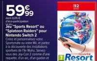 Jeu Sports Resort ou Splatoon Raiders pour Nintendo Switch 2