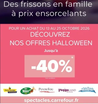 Offres Halloween Carrefour Spectacles