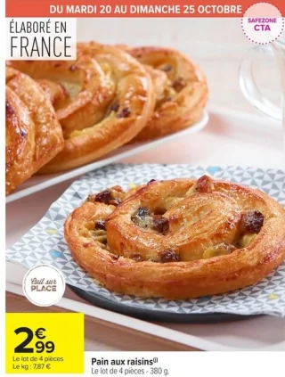 Pain aux raisins