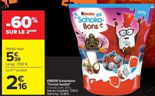 Chocolat au lait Kinder Schokobons "Format familial" 300g