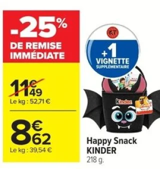 Happy Snack KINDER 218 g