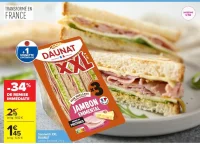 Sandwich XXL DAUNAT Jambon Emmental