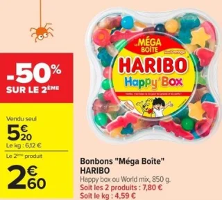Bonbons "Méga Boîte" HARIBO