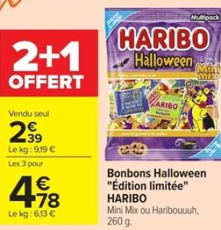 Bonbons Halloween "Édition limitée" HARIBO