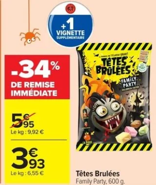 Têtes Brulées Family Party, 600 g.