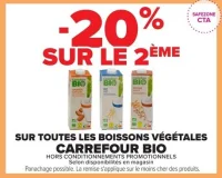 Boissons végétales CARREFOUR BIO