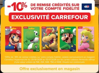 Carte cadeau Nintendo eShop