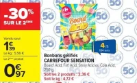 Bonbons gélifiés CARREFOUR SENSATION