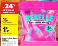 Bonbons Sans Sucres REBELLE