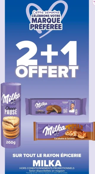 Biscuits et chocolats Milka
