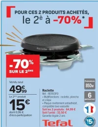 Raclette Tefal RE1513F0