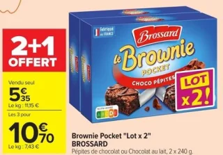 Brownie Pocket "Lot x 2" BROSSARD