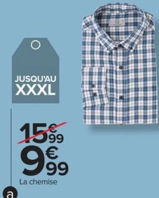 Chemise fantaisie homme Tex