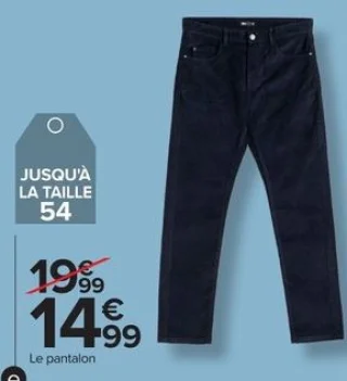 Pantalon velours homme Tex