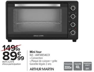 Mini four Arthur Martin AMFM8546CR