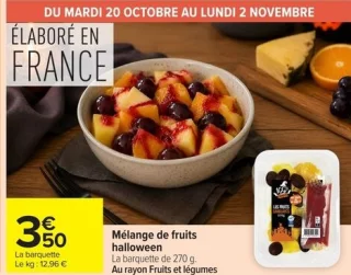 Mélange de fruits halloween