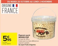Popcorn sucré MOVIES POP