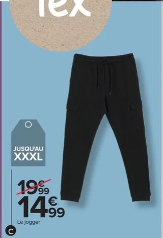 Jogger cargo velours homme Tex