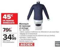 Mannequin de repassage et séchage Medek MEDT05D