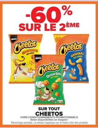 Gamme de biscuits apéritifs CHEETOS
