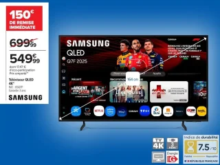 Téléviseur QLED 4K Samsung 65Q7F