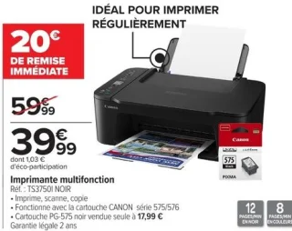 Imprimante multifonction Canon TS37501 NOIR