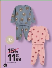 Ensemble bébé Tex BABY