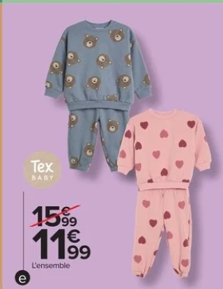 Ensemble bébé Tex BABY