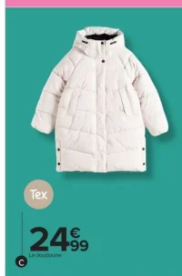 Doudoune longue fille Tex