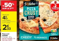 Pizza crust SODebo 4 fromages
