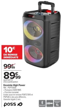 Enceinte High Power Poss PSPTS600