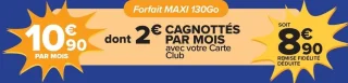 Forfait MAXI 130Go Carrefour Mobile