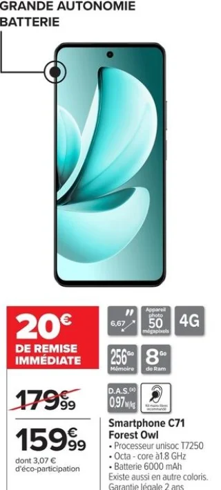 Smartphone C71 Forest Owl