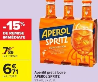 Apéritif prêt à boire APEROL SPRITZ