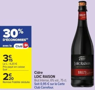 Cidre LOÏC RAISON Brut Intense