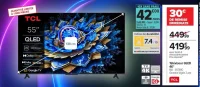 Téléviseur QLED 4K TCL 55T69C 55"