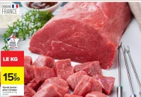 Viande bovine : pièce à fondue