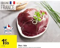 Porc : foie