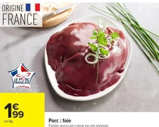Porc : foie
