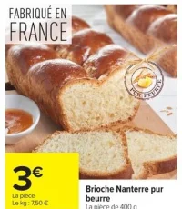 Brioche Nanterre pur beurre