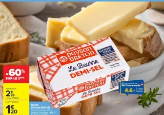 Beurre PAYSAN BRETON Demi-sel ou Doux