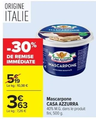 Mascarpone CASA AZZURRA