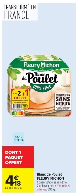 Blanc de Poulet FLEURY MICHON