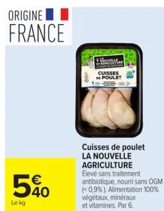 Cuisses de poulet LA NOUVELLE AGRICULTURE