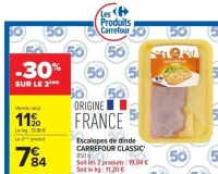 Escalopes de dinde CARREFOUR CLASSIC'