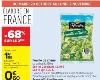 Feuille de chêne Florette