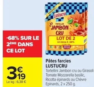 Pâtes farcies LUSTUCRU