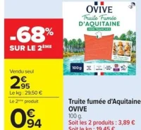 Truite fumée d'Aquitaine OVIVE