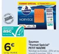 Saumon "Format Spécial" PETIT NAVIRE
